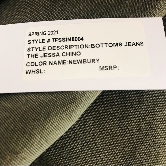 Joes Jeans The Jessa Chino olive pants size 26 New With Tags - Picture 3 of 9